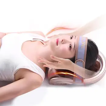 

1 Pc Massage Pillow Inflatable Portable Neck Care Vertebral Tractor Neck Mssager Cervical Cushion for Office Relax Supplies