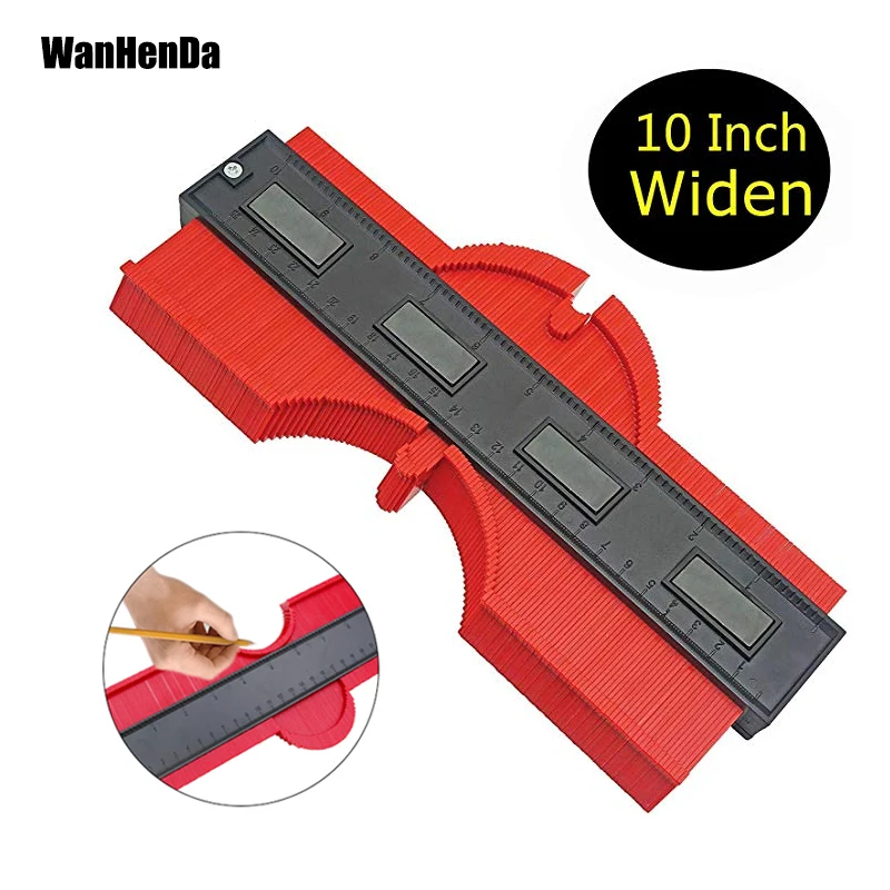 12/25cm Contour Gauge Plastic Profile Copy Contour Gauges Standard Wood Marking Tool Tiling Laminate Tiles General Tools