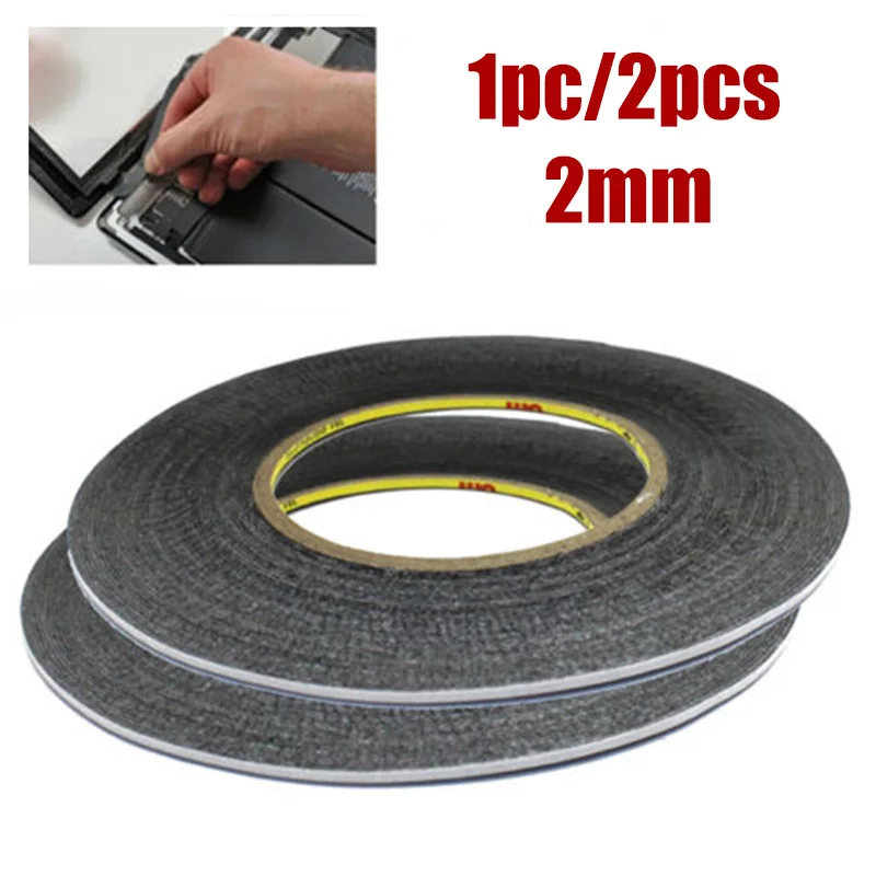 

2pcs/1pc 2mm Adhesive Tape Double Sided Sticker for Phone LCD Pannel Display Screen Repair Housing Tool Hardware Repair Tape