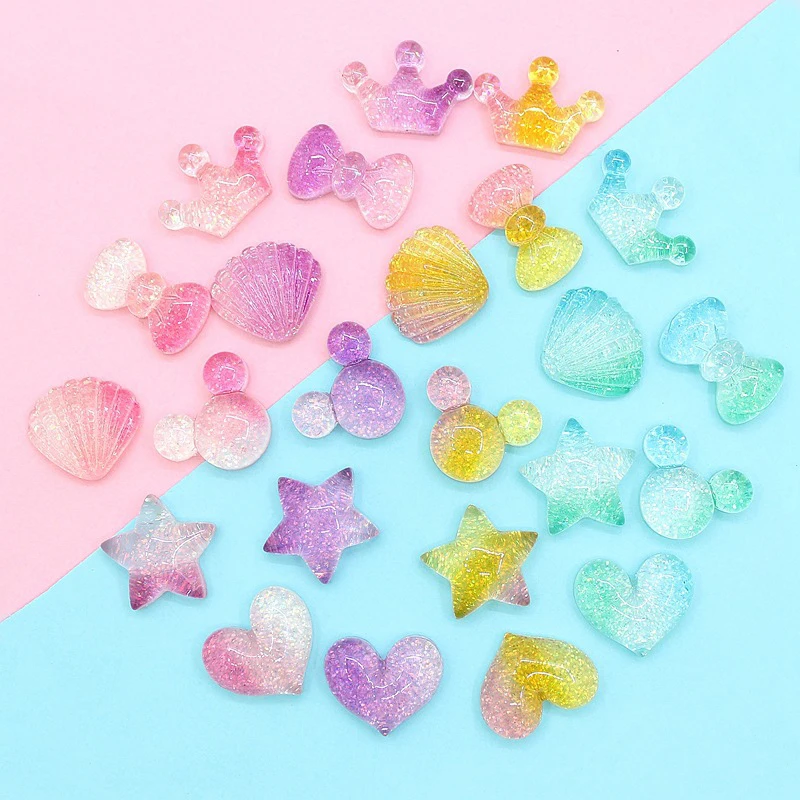 

Happy Monkey New Slime Charms Additives Resin Hearts Star Supplies Accessories DIY Decor for Fluffy Clear Crunchy Slime Clay