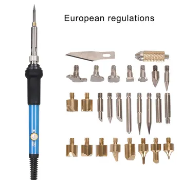 

Electric soldering iron set 28 pieces of adjustable temperature ironing brush ironing brush set ironing brush