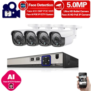 

Home Poe Cctv Camera Security System Kit 4 Channel Outdoor Video Surveillance Cameras Hd 5mp Poe Ip Monitoring Camera System Set