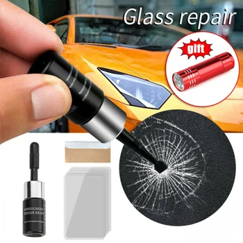 

High Quality Material Durable And Practical Automotive Car Window Glass Crack Chip Damage Repair Fluid Cured Film Tool Kit