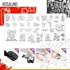 ROSALIND Nail Stamp Flower Leave DIY Stamping Template 38 styles Design Nail Plate Stencil Floral Printing Stainless Steel Tools 3