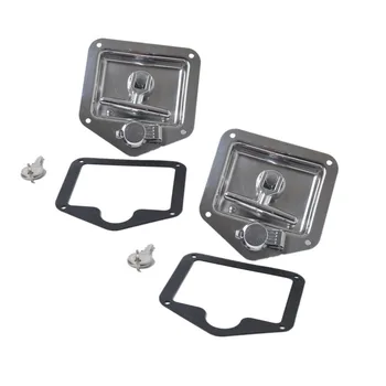 

Folding T Handle Lock Stainless Steel Flush Mount Tool Box Lock Trailer Truck Paddle Latch