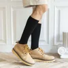 Winter Men's New High-Grade Thick Warm Solid Color Wool Material Fashion Casual Calf Long Socks 3 Pair ► Photo 2/6