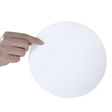 12pcs Round Filter Healthy Make Soup Oil Absorbing Paper Home Restaurant Tool Kitchen Food Professional Floating Foam Disposable