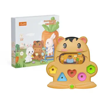 

Baby Cognitive Matching Train Game Hamster-shaped Toddler Montessori Puzzle Toys Professionally and at a Favorable Price