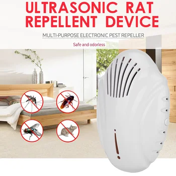 

EU/US Plug Electronic Mosquito Repellent Indoor Cockroach Mosquito Insect Killer Rodent Contro Ultrasonic Pest Repeller