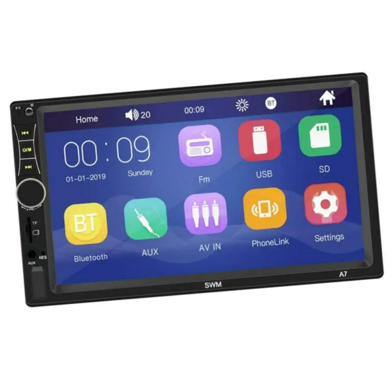 

Sale Double 2 DIN Car MP5 Player Practical High-quality Bluetooth Touch Screen Car MP5 Player 7" Stereo Radio HD Car MP5 player