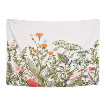 

2 Sizes Plant Flower On Stone Wall Tapestry Wall Hanging Large Size Wall Tapestry Bohemian Wall Tapestries Mandala Fabric