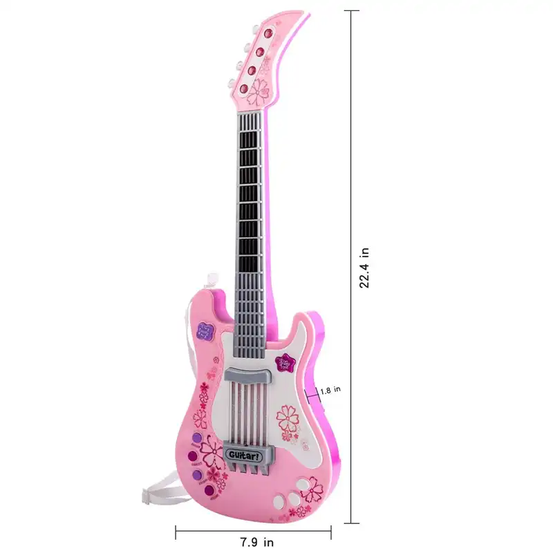 guitarra rosada para niña
