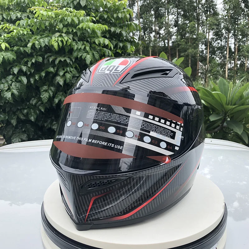 Новое поступление черно-красный траектория Полный мотоциклетный шлем casco мотоциклетный шлем Летний сезон большой задний спойлер шлем