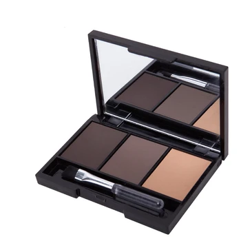 

3 Cololrs Eyebrow Powder Palette Cosmetic Eyes Makeup Shading Brush Mirror Box Eyebrow Enhancer Beauty Make Up with Brush Mirror