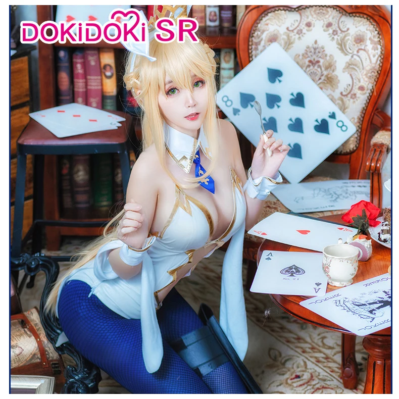 DokiDoki R игры Fate/Grand для сабля Arutoria Pendoragon костюм игра судьба косплея Косплей зайчика