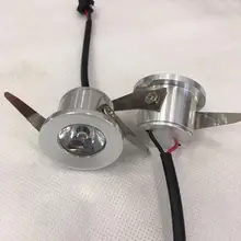 5 шт./лот 15 degressMini светильники под свет в шкафу 1w утопленные потолочные светильники AC85-265V СИД Dimmable СИД вниз свет