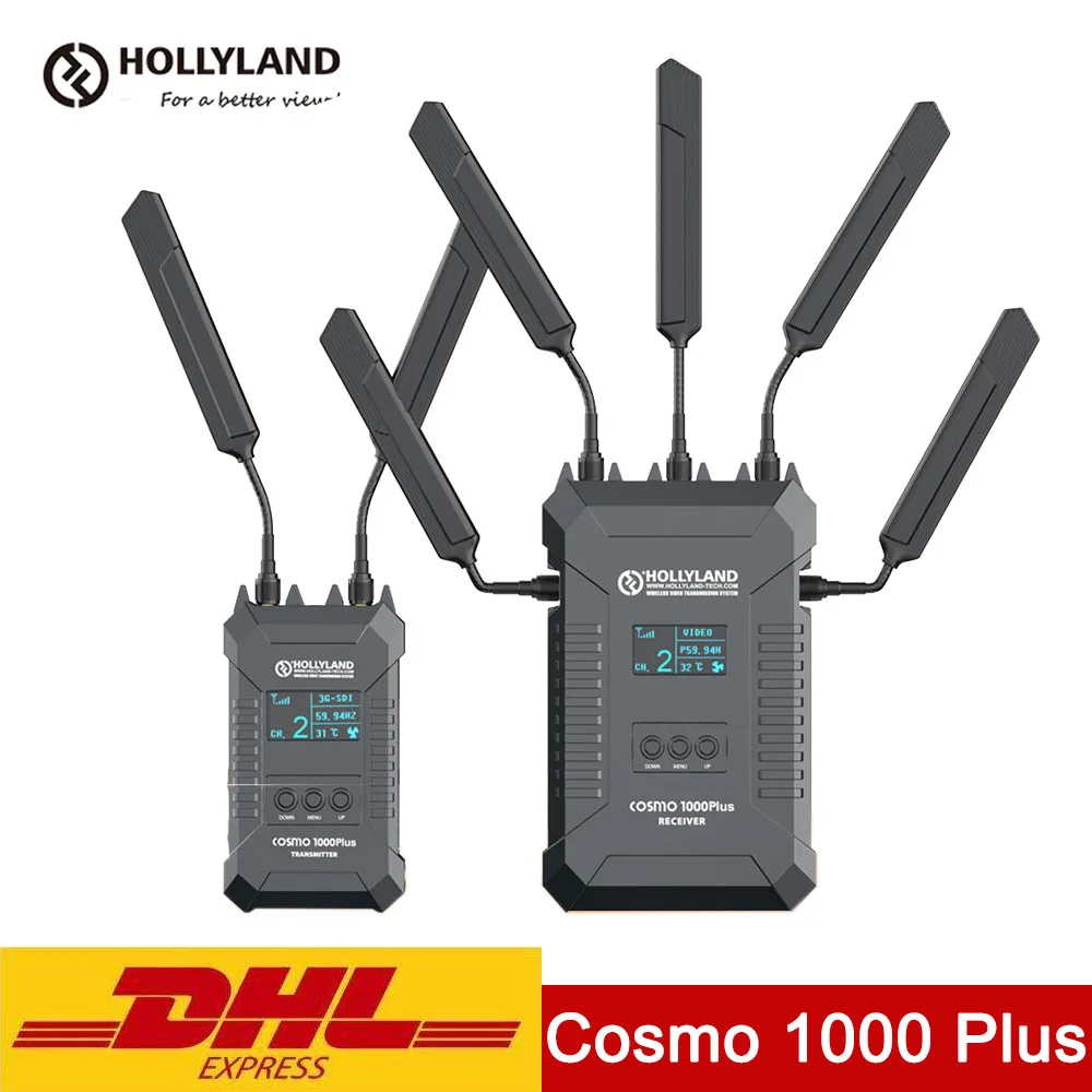 Hollyland Cosmo 1000 Plus 1200ft 1080P беспроводной HD видео приемник передатчик SDI HDMI-совместимая