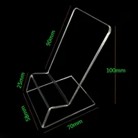 Clear Acrylic Phone Mount Holder Mini Portable Display Stand Rack Stand for Cell Phone Display For