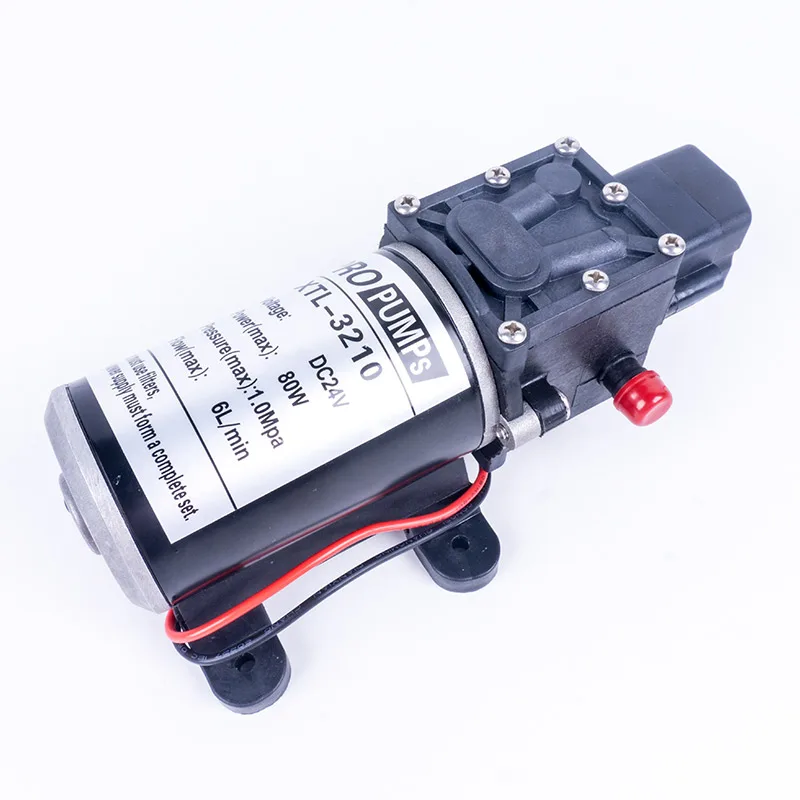 

DC 24V 130PSI 6L/Min Water High Pressure Diaphragm Water Pump Self Priming Pump Automatic Switch 80W