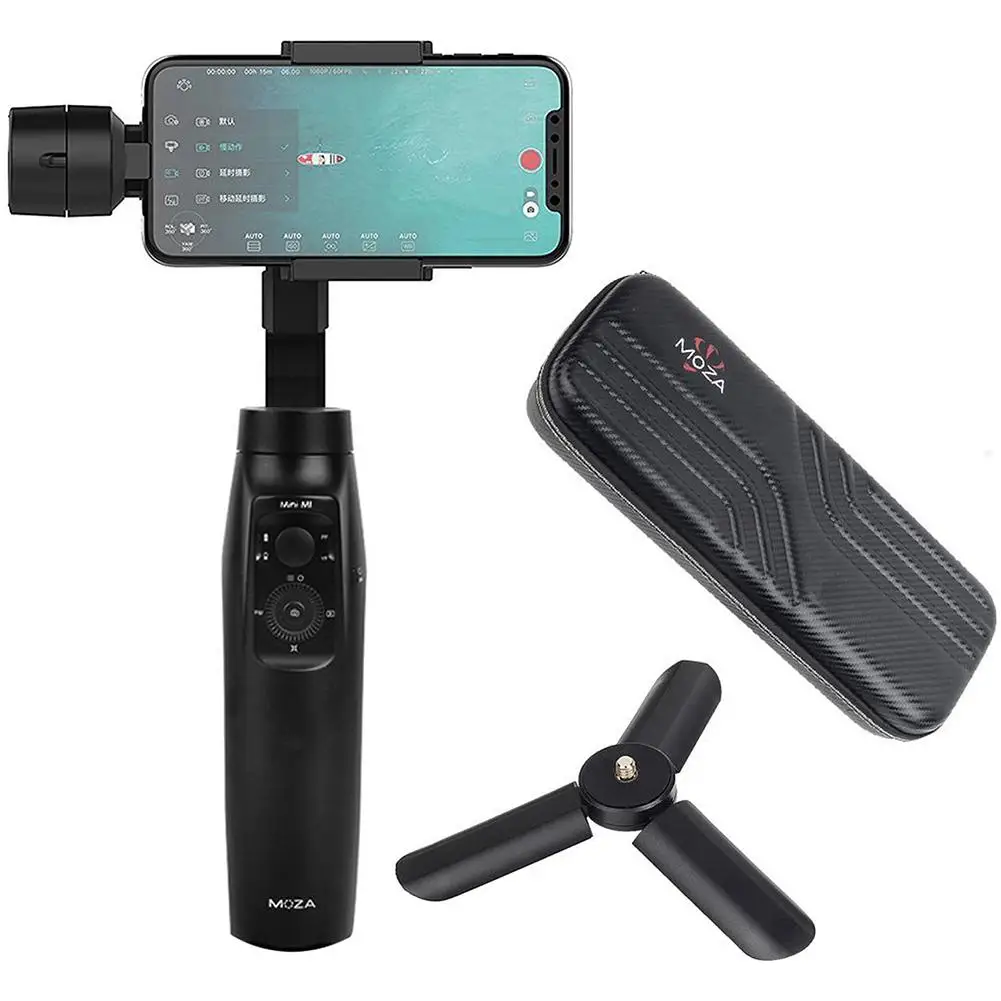 

MOZA MINI MI 3-Axis Gimbal Stabilizer for Smartphone iPhone X 8 7 6 Plus Samsung S9/S9+ S8 Wireless Phone Charge Inception Mode