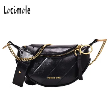 

Locimole Small Chest Bag Women Crossbody Bags New Fashion PU Leather Designer Ladies Chain Shoulder Bags Luxury BIA333 PM49