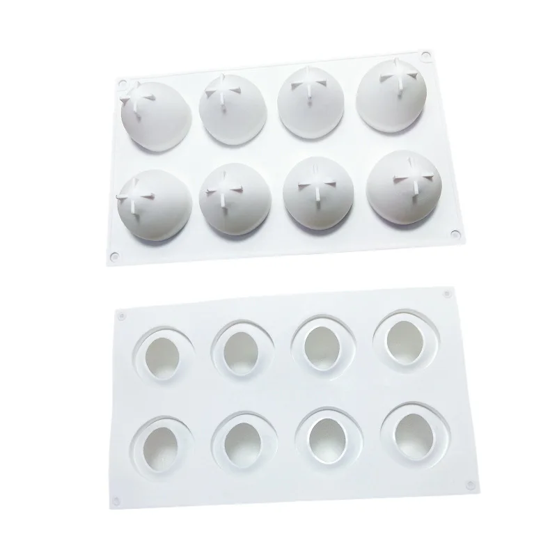 

8 Even Strawberry Mousse Cake Silicone Mold DIY Baking Utensils French Dessert Mold Chocolate Jelly Mold
