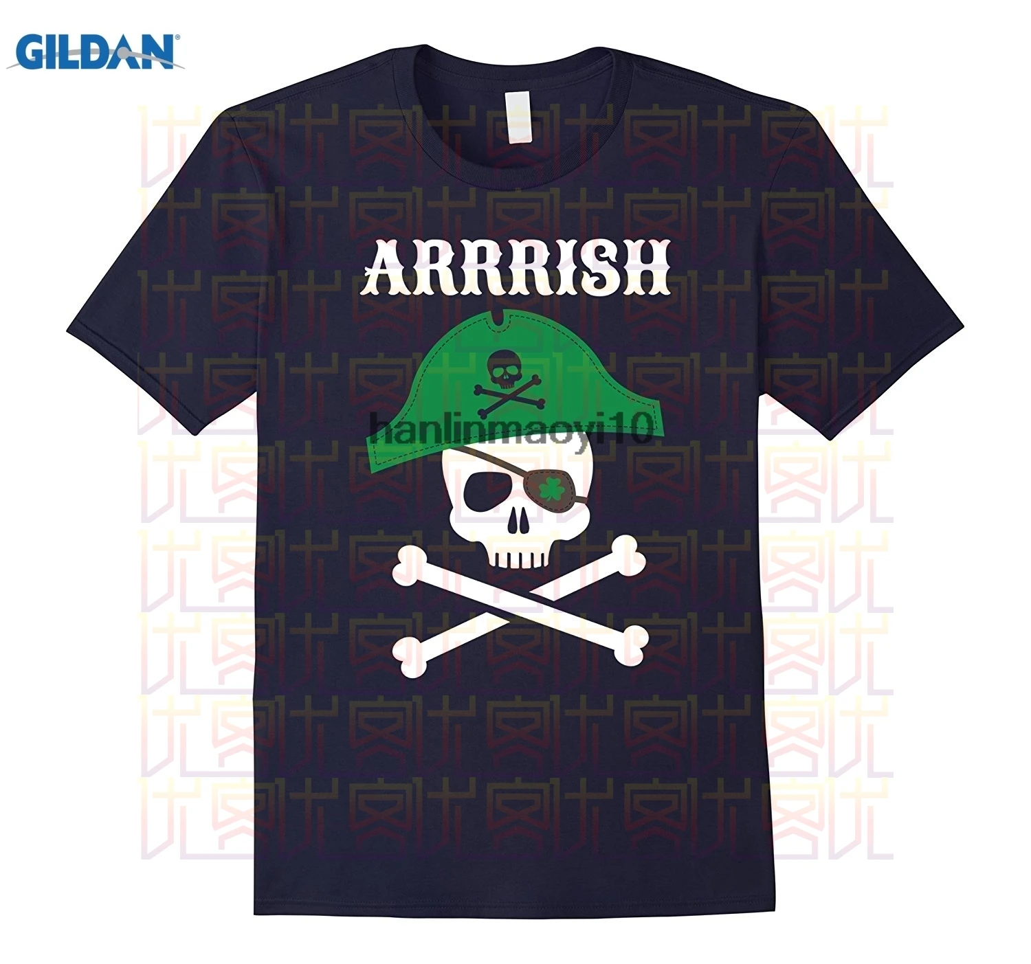 Забавная футболка с изображением пирата Arrrish St Patricks Day |