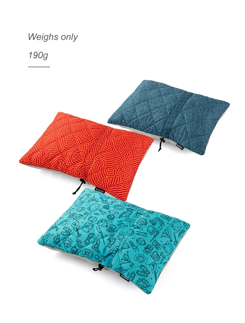 Naturehike Outdoor Travel Sponge Pillow Ultralight Folding Car Office Waist Cushion Lunch Break Comfortable Sofa Pillow