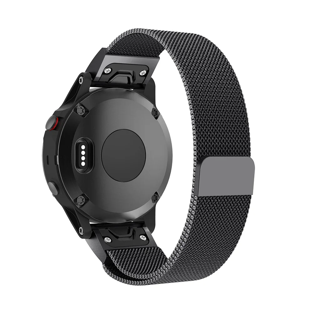 Ремешок из нержавеющей стали для наручных часов Garmin Fenix 6X 6S 6 Pro 5X 5 5S Plus 3HR D2 26 22 20