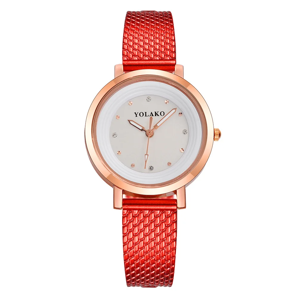 

Yolako Rhinestone Measuring Ladies' Watch Fashion Diamond-embedded Watch Women's Quartz Watch