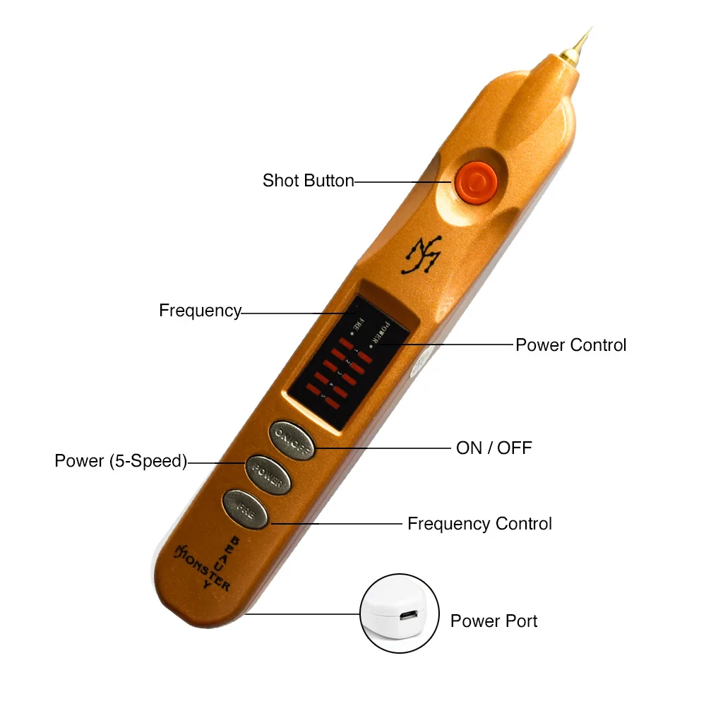 Новинка, красивая плазменная ручка Monster, пигмент темного пятна, моль, инструмент для удаления бородавки, укрепляющий кожу, ионная машина для ухода за кожей
