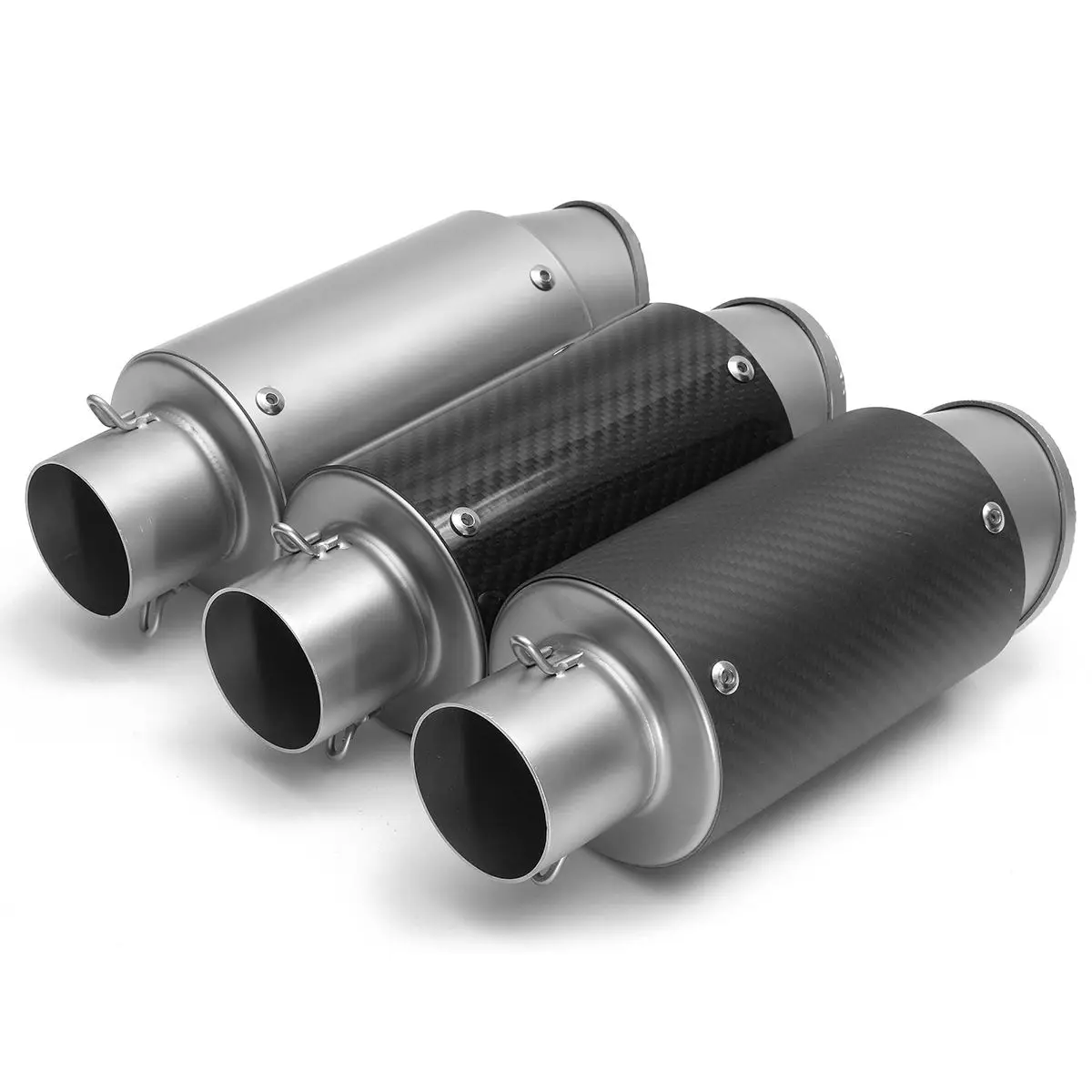 

38-51mm Stainless Steel Universal Motorcycle Exhaust Muffler Tail Pipe for ATV Quad For Honda CB500 550 for Yamaha/Suzuki/Kawaki