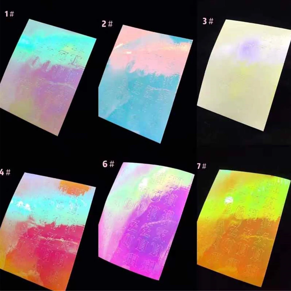 13pcs Flame Nail Sticker Set 3D Transfer English Letters Art DIY Self Adhesive Halloween Decal Wrap Foil Manicure Decor Craft