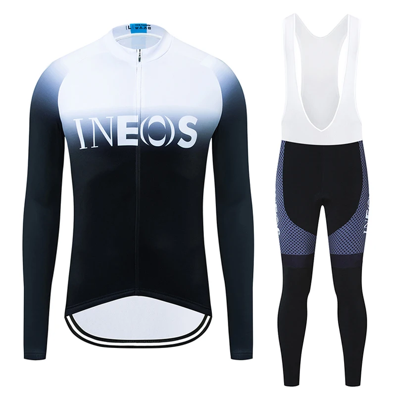 

2019 INEOS TEAM Cycling Jersey Set Long Sleeve 12D Bike Pants Set Ropa Ciclismo MENS Autumn Pro BICYCLING Jersey Maillot Wear