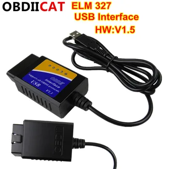 

ELM327 V1.5 USB Interface obdii Scanner/Code Reader Best Car Auto Diagnostic Interface Scanner OBD2