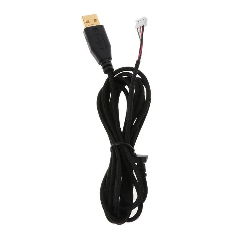 Позолоченный прочный нейлоновый плетеный кабель USB для мыши сменный провод Razer Naga