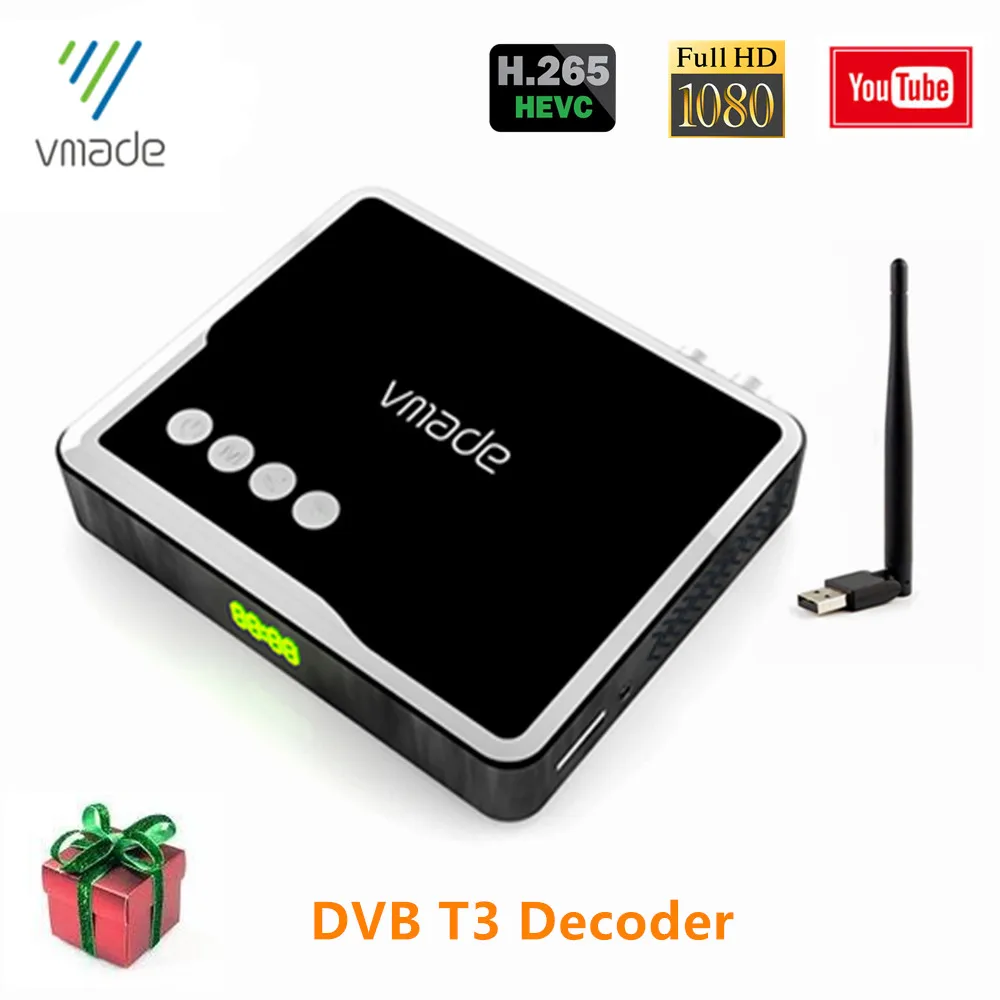 Цифровой приемник DVB T2 HEVC H.265 поддержка YouTube dvb-t2 ТВ-тюнер HD 1080p Поддержка Dolby AC3