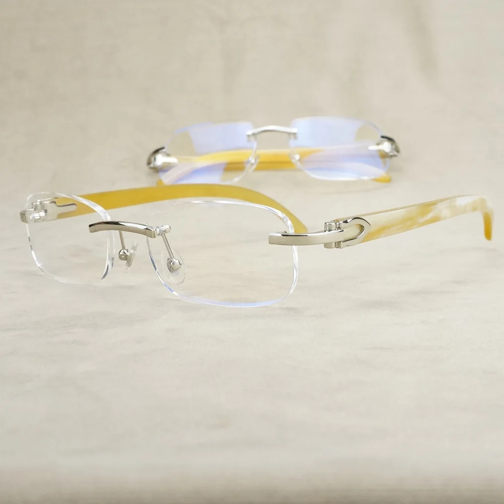Vintage Clear Lens Glasses Men Luxury Womens Glasses Clear for Reading