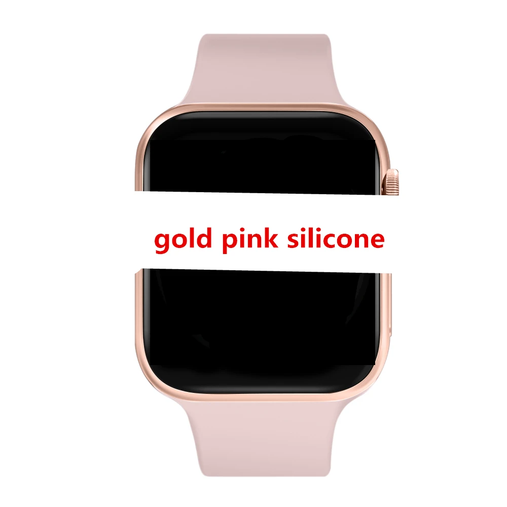gold pink IWO 11 Смарт-часы Bluetooth 1:1 Series 5 gps Inteligente Brinde Pulseira SmartWatch Android для обновления IOS IWO 10 9 8 7 6 5 - Цвет: gold pink