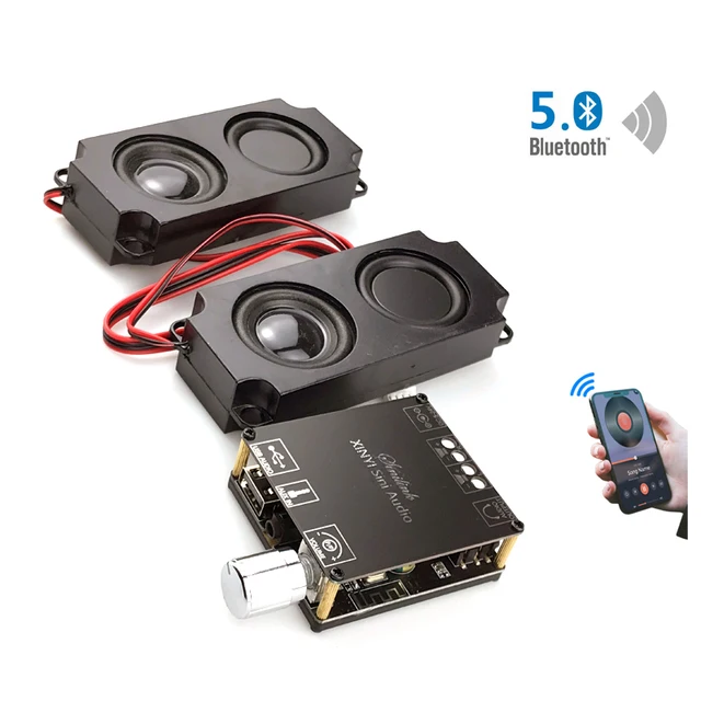 Bluetooth 5.0 20W Audio Portable Speaker Class D Power Amplifier Sound 2.0 HiFi System DIY Home Theater LCD TV Speakers 1