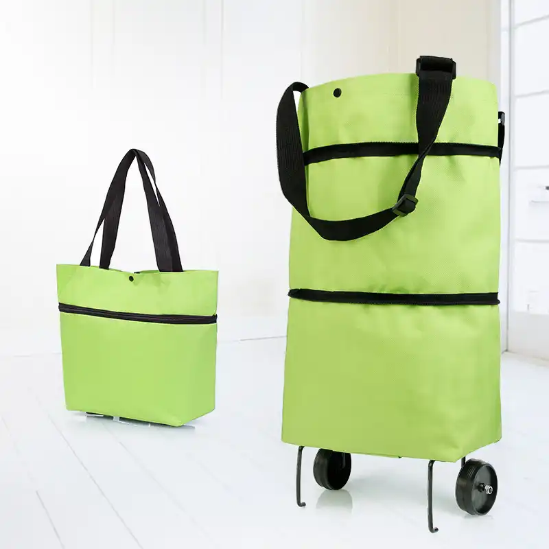 folding shopping cart trolley bag with wheels