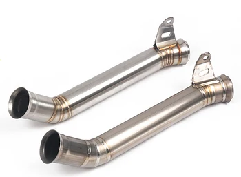 

Motorcycle Link Pipe Exhaust Muffler Pipe Slip-on Eliminator Middle Mid Pipe For KTM Duke 690 2012 2013 2014 2015 2016 2017