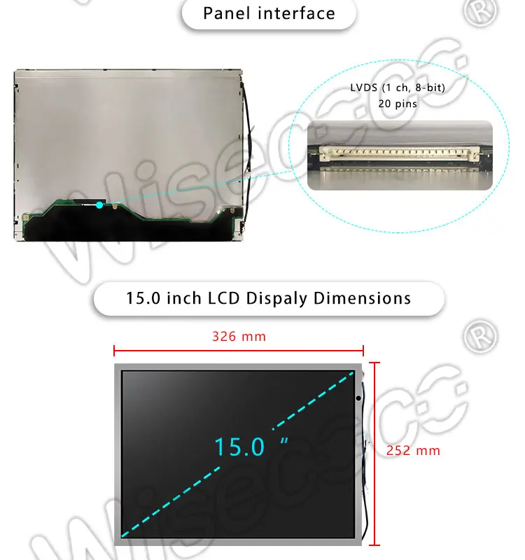 Wiscoco 15 дюймов ЖК сенсорный экран антибликовый дисплей с LVDS VGA hdmi драйвер платы для промышленного