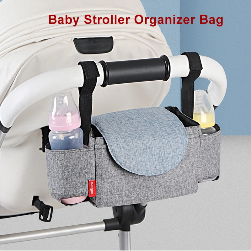 Baby Stroller Bag Children Carriage Pram Buggy Cart Bottle Bag Baby Stroller Organizer Cup Holder Stroller Accessories Bag