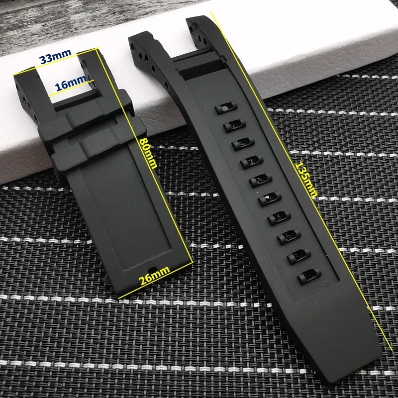 Black strap Высококачественный водонепроницаемый силиконовый резиновый ремешок для часов Invicta Subaqua Man Noma serve Watch belt Sport Special Lugs - Цвет ремешка: Black strap