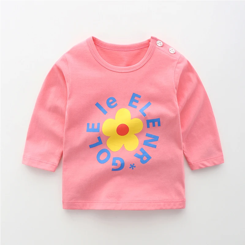 Модная одежда для мальчиков футболки детей детская на осень Мультяшные блузка