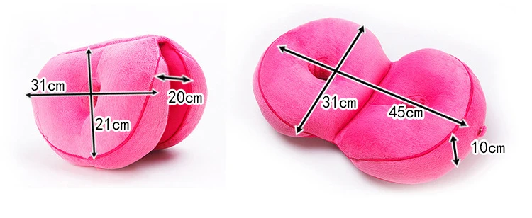 New type latex grain comfortable waist and buttock cushion multi-functional cushion student office cushion plush cushion