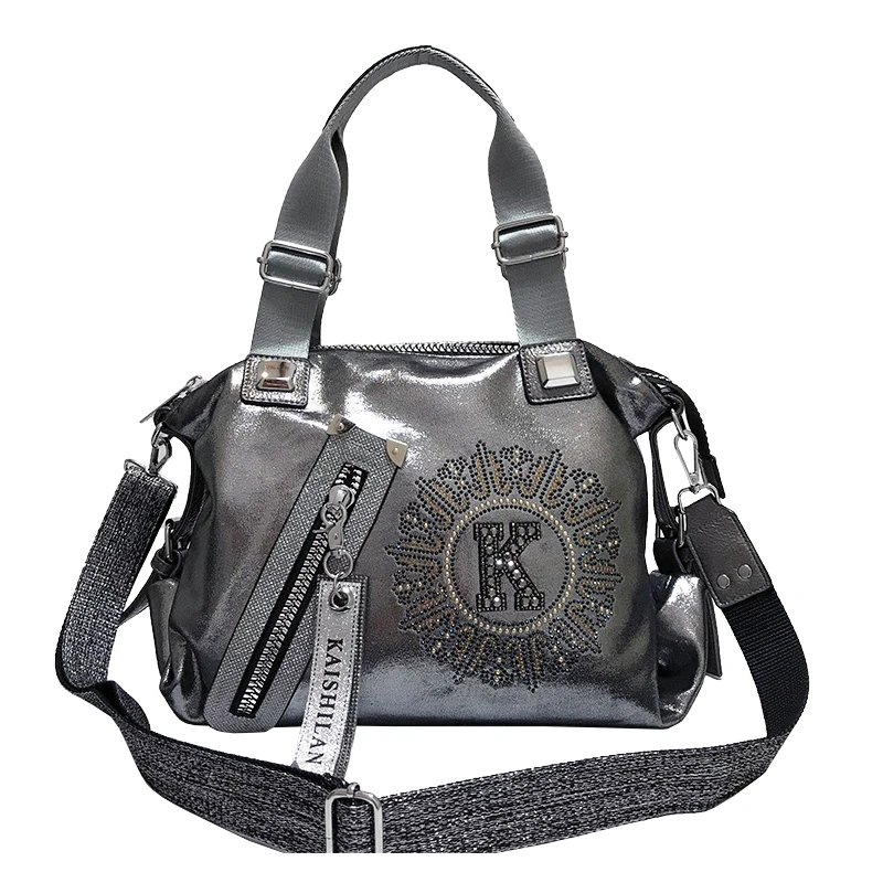 

High Quality Ladies Shoulder Bag 2019 New Fashion Handbag Diagonal Cross Bag Casual Personality Hot Rhinestones