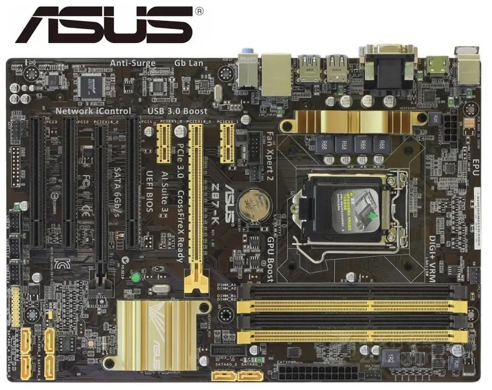 mainboard Asus Z87 K USED Desktop Motherboard Z87 LGA 1150 DDR3 32G