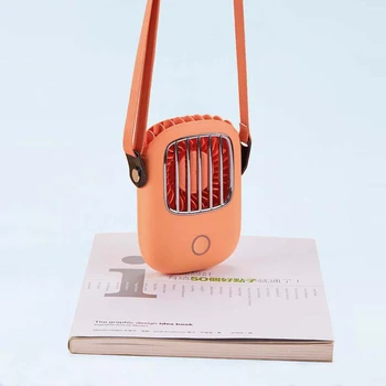 

Electric Creative Neck-mounted Mini Office Cooling Fan Small Fan Outdoor Travel Portable USB Rechargeable Office Home Decor